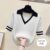 "Effortless Style: Half-Sleeve Sweaters" - White