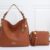 Dior Chic: Duo Delight with Shoulder Bag and Sling - Camel