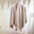 "Winter Elegance: New FENDI Women's Big Shawl - Super Master Quality, Wool Material" - off white