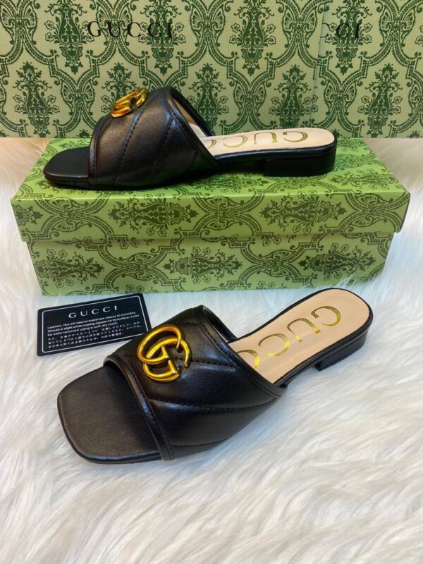 Gucci Slippers Low Heel With Box