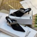 Manolo Blahnik High Heel Slippers With Box - 1