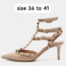 Valentino Patent Rockstud Caged Pump, Size 36 to 41 - 18